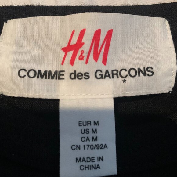 black H&M + Comme des Garcons wool sweater - Picture 4 of 9